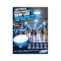 5 Adet Radar Sensörlü Modern Sıva Üstü Tavan Armatürü 18w Ledli - Yüksek Lümen,27cm Akıllı Aydınlatma,aydınlatma Glop Armatürü Led Avize Aplik Balkon Banyo Koridor Lambası Led Beyaz 5 Adet Radar Sensörlü Modern Sıva Üstü Tavan Armatürü 18w Ledli - Yüksek Lümen,27cm Akıllı Aydınlatma,aydınlatma Glop Armatürü Led Avize Aplik Balkon Banyo Koridor Lambası Led Beyaz