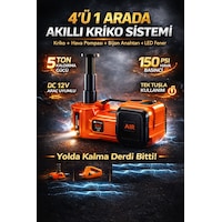 4 Ü 1 Arada Elektrikli Kriko Seti 5 Ton 150 Psı Hava Pompası Bijon Anahtarı Led 12v 4 Ü 1 Arada Elektrikli Kriko Seti 5 Ton 150 Psı Hava Pompası Bijon Anahtarı Led 12v