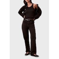 Calvin Klein Bayan Kot Pantolon Lv047b909g 846 Siyah Siyah Calvin Klein Bayan Kot Pantolon Lv047b909g 846 Siyah Siyah