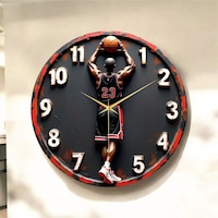 Basketbol Renkli Baskı Desenli Sayılı Hediyelik Ahşap Sessiz Tablo Duvar Saati 126 Renkli Basketbol Renkli Baskı Desenli Sayılı Hediyelik Ahşap Sessiz Tablo Duvar Saati 126 Renkli