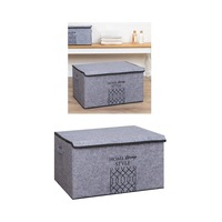 Keçe Kapaklı Mega Plus Baza Hurcu, Çok Amaçlı Düzenleyici Organizer Kutu Mega Boy 57x41x31cm Gri Keçe Kapaklı Mega Plus Baza Hurcu, Çok Amaçlı Düzenleyici Organizer Kutu Mega Boy 57x41x31cm Gri