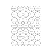 Digithome 35 Adet Yuvarlak Baharat Kavanoz Etiketi Sticker Seti 4x4 Cm Digithome 35 Adet Yuvarlak Baharat Kavanoz Etiketi Sticker Seti 4x4 Cm