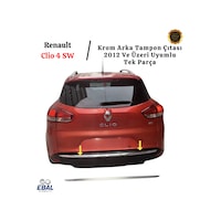 Renault Clio 4 Sw Krom Arka Tampon Çıtası 2012 Ve Üzeri P.çelik Renault Clio 4 Sw Krom Arka Tampon Çıtası 2012 Ve Üzeri P.çelik