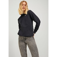 Jack & Jones Kadın Kapüşonlu Minimal Logo Baskılı Sweatshirt - Abbie 12223961 Black Mint Yeşili Jack & Jones Kadın Kapüşonlu Minimal Logo Baskılı Sweatshirt - Abbie 12223961 Black Mint Yeşili