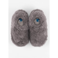Furry Furry Gri Kürk Barefoot Patik Furry Furry Gri Kürk Barefoot Patik