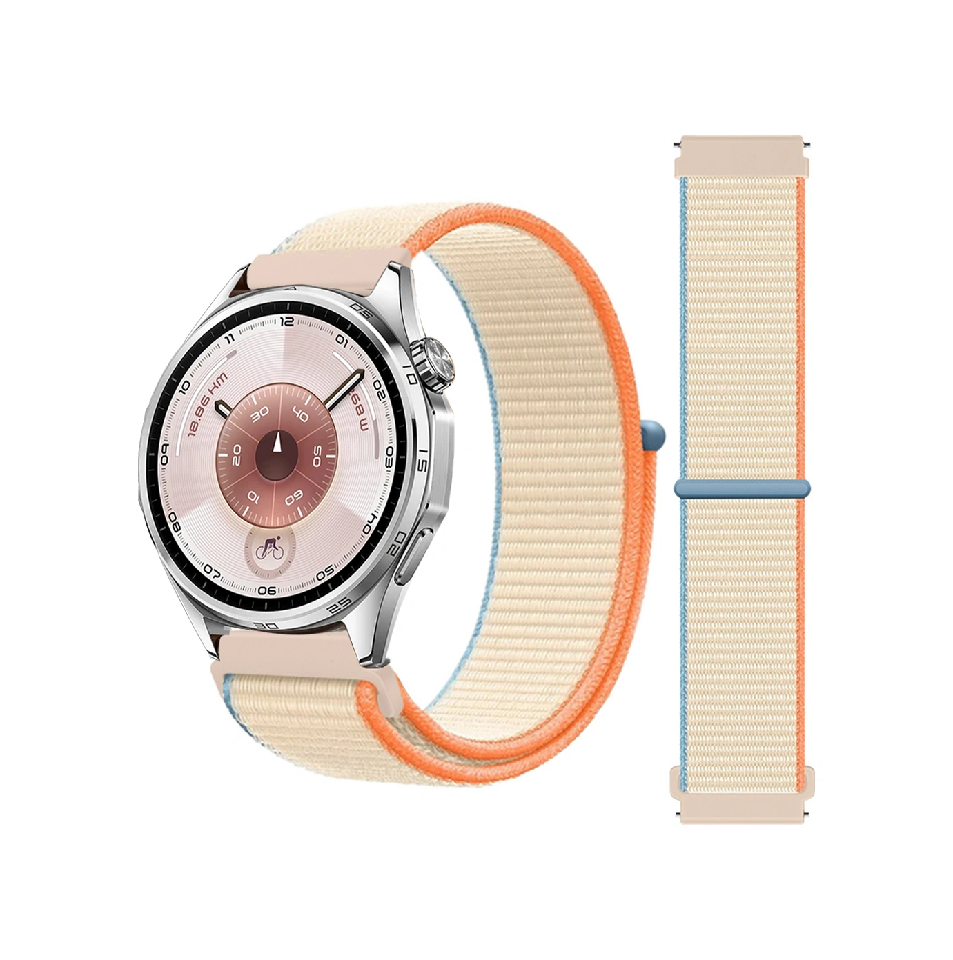 Huawei Watch Gt6 46mm İle Uyumlu Ayarlanabilir Cırt Cırtlı Yumuşak Spor Kumaş Örgü Kordon Huawei Watch Gt6 46mm İle Uyumlu Ayarlanabilir Cırt Cırtlı Yumuşak Spor Kumaş Örgü Kordon