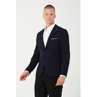 Bonesti Erkek Slim Fit Blazer Ceket Lacivert Bonesti Erkek Slim Fit Blazer Ceket Lacivert