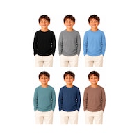 Monox Erkek Çocuk Uzun Kollu Sweat Body 6lı Set Siyah Monox Erkek Çocuk Uzun Kollu Sweat Body 6lı Set Siyah