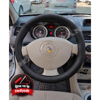 Renault Kangoo 2 Dikme Direksiyon Kılıfı Premium Komple Delikli Deri Siyah Dikiş 2008-2012 Renault Kangoo 2 Dikme Direksiyon Kılıfı Premium Komple Delikli Deri Siyah Dikiş 2008-2012