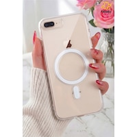 Fibaks iPhone 7 Plus/8 Plus Uyumlu Kılıf Magsafe Wireless Kablosuz Şarj Destekli Sert Şeffaf Darbe Emici Fibaks iPhone 7 Plus/8 Plus Uyumlu Kılıf Magsafe Wireless Kablosuz Şarj Destekli Sert Şeffaf Darbe Emici