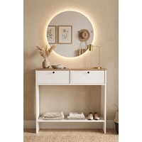 Robin Home Led Aynalı Dresuar Kapaklı Ahşap Ayaklı 90cm Sepet-beyaz Robin Home Led Aynalı Dresuar Kapaklı Ahşap Ayaklı 90cm Sepet-beyaz