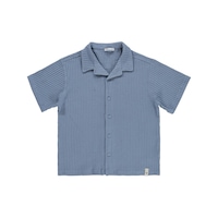 Civil Boys Basic Waffle 6-9 Yaş Gömlek - Mavi Açık İndigo Civil Boys Basic Waffle 6-9 Yaş Gömlek - Mavi Açık İndigo