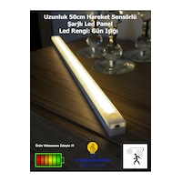Hareket Sensörlü Led Işık 50 Cm Gün Işığı Hareket Sensörlü Led Işık 50 Cm Gün Işığı