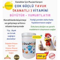 Yumurta Ve Büyütme Vitamini Tavuk Vb. Kanatlılar İçin 250 Gr