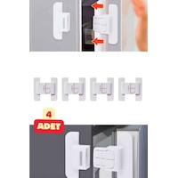 Mucit Home 4 Adet Çocuk Kilidi Buzdolabı Mobilya Çekmece Dolap Kapağı Güvenlik Koruma Kilit Beyaz Mucit Home 4 Adet Çocuk Kilidi Buzdolabı Mobilya Çekmece Dolap Kapağı Güvenlik Koruma Kilit Beyaz