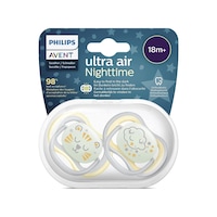Philips Avent Scf376/01 Ultra Air Silikon Emzik 2li 18+ Ay Nighttime Desenli Philips Avent Scf376/01 Ultra Air Silikon Emzik 2li 18+ Ay Nighttime Desenli