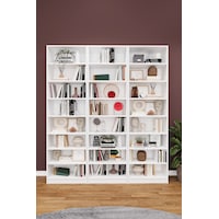 Lüks 24 Raf Ayarlanabilir Ev Ofis Kitaplık %100 MDF Dekoratif Kütüphane Kitaplık K20 Lüks 24 Raf Ayarlanabilir Ev Ofis Kitaplık %100 MDF Dekoratif Kütüphane Kitaplık K20
