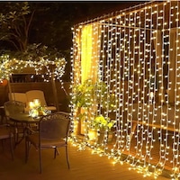 8 Fonksiyonlu Animasyonlu Perde Led Işık Saçak Led Işık 100 Led 10 Mt 8936f Sarı 8 Fonksiyonlu Animasyonlu Perde Led Işık Saçak Led Işık 100 Led 10 Mt 8936f Sarı