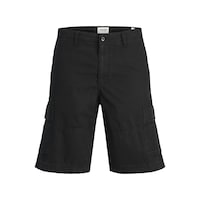 Jack & Jones Jack Jones Erkek Yandan Cepli Kargo Şort 12274389 Siyah