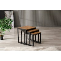 Arpelia Zeyna Üçlü Zigon Sehpa (Lava - Atlantik Çam) 50x40x52/45x40x46/40x40x40 Arpelia Zeyna Üçlü Zigon Sehpa (Lava - Atlantik Çam) 50x40x52/45x40x46/40x40x40