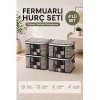 Formeya 4 Adet Lüks Pencereli Çok Amaçlı Çorap Hurcu 34x22x22 Cm Siyah Formeya 4 Adet Lüks Pencereli Çok Amaçlı Çorap Hurcu 34x22x22 Cm Siyah