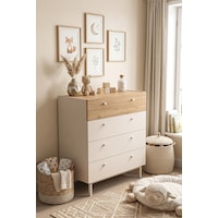 Robinhome Bebek Odası Çocuk Odası Geniş Şifonyer 4 Çekmeceli Ahşap Ayaklı Robinhome Bebek Odası Çocuk Odası Geniş Şifonyer 4 Çekmeceli Ahşap Ayaklı