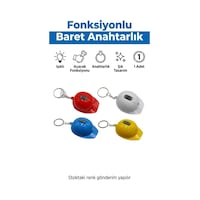 Anahtarlık Baret Tasarım Işıklı Led Açacak Fonksiyonlu Tasarım Anahtarlık Beyaz Mavikırmızı Sarı Beyaz Anahtarlık Baret Tasarım Işıklı Led Açacak Fonksiyonlu Tasarım Anahtarlık Beyaz Mavikırmızı Sarı Beyaz