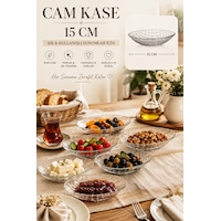Porsima Vivaldi 4474 6'lı Oval Cam Kase Seti 15 Cm Baklava Desenli Çerezlik, Reçellik Ve Kahvaltılık Porsima Vivaldi 4474 6'lı Oval Cam Kase Seti 15 Cm Baklava Desenli Çerezlik, Reçellik Ve Kahvaltılık