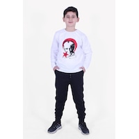 Fyk Kids Atatürk Baskılı Uzun Kollu Alt-üst Çocuk Takım Beyaz Fyk Kids Atatürk Baskılı Uzun Kollu Alt-üst Çocuk Takım Beyaz