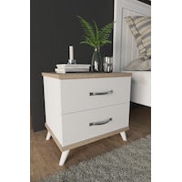 Ae-2029 Inci 2 Çekmeceli Beyaz Komodin 49 Cm Ae-2029 Inci 2 Çekmeceli Beyaz Komodin 49 Cm