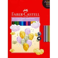 Faber Castell Kuru Boya Kalemi 15 Renk+3 Metalik Renk Faber Castell Kuru Boya Kalemi 15 Renk+3 Metalik Renk