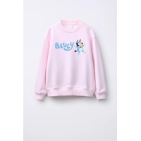 Monila Unisex Çocuk Bluey Baskılı 3 İplik Kumaş Pamuklu Sweatshirt Pembe Monila Unisex Çocuk Bluey Baskılı 3 İplik Kumaş Pamuklu Sweatshirt Pembe