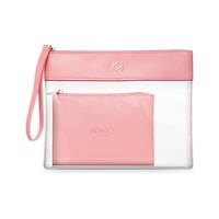 Kiko Makyaj Çantası Transparent Beauty Case 003 Pink Kiko Makyaj Çantası Transparent Beauty Case 003 Pink