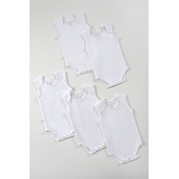 Tinylamb Bebek Atleti Beyaz Renk Bebek Bodysuit Kısa Kollu Set - 5 Parça Tinylamb Bebek Atleti Beyaz Renk Bebek Bodysuit Kısa Kollu Set - 5 Parça
