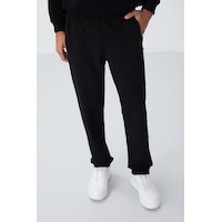 Tommy Life Klasik Cep Fermuarlı Siyah Erkek Eşofman Alt T06er-84669 T06er-84669 001
