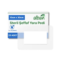 Steril Yara Pedi, Poliüretan 10cmx30cm Pansuman Yara Örtüsü, Steril Tekli Paketlerde 25li Kutuda Steril Yara Pedi, Poliüretan 10cmx30cm Pansuman Yara Örtüsü, Steril Tekli Paketlerde 25li Kutuda