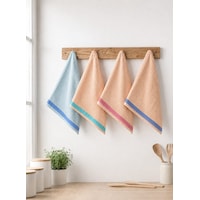 4 Adet Renkli Mutfak Havlusu El Bezi Kurulama Bezi 25 x 45