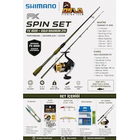 Oslo Magnum 270cm 10-50gr Shimano Fx 4000 Spin Olta Seti Oslo Magnum 270cm 10-50gr Shimano Fx 4000 Spin Olta Seti