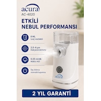 Ac-4020 Şarjlı Mesh Nebulizatör Maske Ve Ağızlık Hediyeli Ac-4020 Şarjlı Mesh Nebulizatör Maske Ve Ağızlık Hediyeli