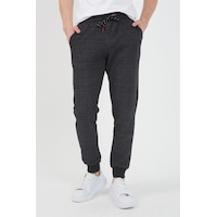 MMetalic Erkek Siyah Içi Polarlı Slim Fit Paça Lastikli Jogger Eşofman Altı 001 MMetalic Erkek Siyah Içi Polarlı Slim Fit Paça Lastikli Jogger Eşofman Altı 001