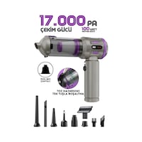 Enshall 17000PA Auhma Ultra Güçlü Göstergeli 100 W Araç İçi Süpürge Mor Enshall 17000PA Auhma Ultra Güçlü Göstergeli 100 W Araç İçi Süpürge Mor