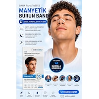 Eldi Medikal Manyetik Burun Açıcı Bandı Başlama Seti 30 Çift Beyaz Eldi Medikal Manyetik Burun Açıcı Bandı Başlama Seti 30 Çift Beyaz