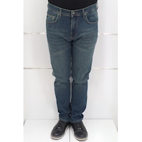 Denim Cartel Dmctekstil Erkek Yeşil Yüksek Bel Rahat Kesim Boru Paça Jean Pantolon Yeşil