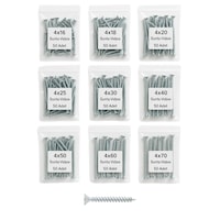 Ağaç Ve Sunta Vidası Seti 450 Vida / 9 Boy 16-70 Mm 4 Çap 4 MM Ağaç Ve Sunta Vidası Seti 450 Vida / 9 Boy 16-70 Mm 4 Çap 4 MM