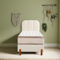 Bohem Tek Kişilik Sandıklı Baza + Pocket Pedli Yatak + Bohem Başlık 3 Lü Set Konuma Özel Teslimat 90 x 190 CM Bohem Tek Kişilik Sandıklı Baza + Pocket Pedli Yatak + Bohem Başlık 3 Lü Set Konuma Özel Teslimat 90 x 190 CM