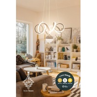 Venezia Siyah Modern Sarkıt Led Avize Beyaz Işık Salon Mutfak Oda Hol Ledli Avize Venezia Siyah Modern Sarkıt Led Avize Beyaz Işık Salon Mutfak Oda Hol Ledli Avize