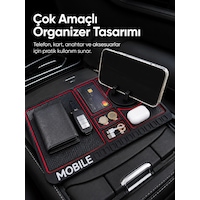 Araç İçi Kaydırmaz Organizer Mat Telefon Standlı Çok Amaçlı Konsol Düzenleyici Araç İçi Kaydırmaz Organizer Mat Telefon Standlı Çok Amaçlı Konsol Düzenleyici