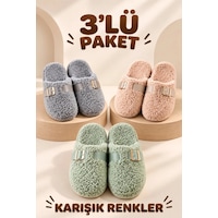 3 Lü Avantajlı Paket Kışlık Peluş Desenli Sessiz Ortopedik Taban Çeyiz Misafir Ev Terliği Seti 3 Lü Snow 3 Lü Avantajlı Paket Kışlık Peluş Desenli Sessiz Ortopedik Taban Çeyiz Misafir Ev Terliği Seti 3 Lü Snow