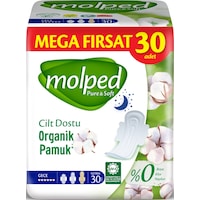 Molped Pure & Soft Gece Ultra Mega Fırsat Paketi 30'lu Molped Pure & Soft Gece Ultra Mega Fırsat Paketi 30'lu