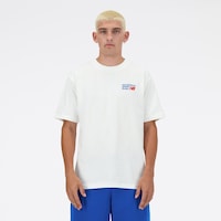 New Balance Lifestyle Erkek T-tshirt Beyaz New Balance Lifestyle Erkek T-tshirt Beyaz